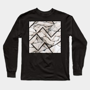 Marble style pattern art 33 regular grid Long Sleeve T-Shirt